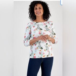 Style & Co. Floral Print Women's Top Size XL NWT